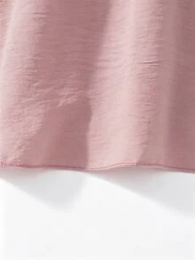 SHEIN Vintaside Kids 少女棕色溫柔風極簡花卉印花長袖套頭洋裝，寬鬆版型，優雅大方，適合外出與購物 - 粉色 - 查看 6