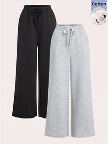 SHEIN EZwear 2色針織女款運動衫多件組 - 彩色 - 查看 11