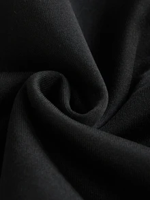 STYNVO Men's Letter Print Casual Daily Wear Hoodie - Black - View 7