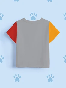 SHEIN | PAW Patrol Young Boy Cartoon Print Casual Daily Short Sleeve T-Shirt - White - View 8