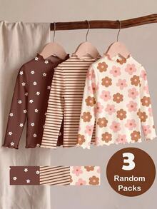 Young Girl Young Girl 3PCS Young Girls T-Shirts - Multicolor - View 4