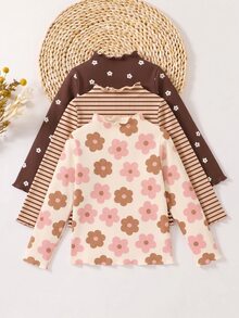Young Girl Young Girl 3PCS Young Girls T-Shirts - Multicolor - View 7