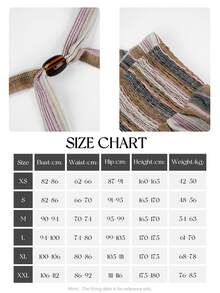 Swim Vcay Women's Elastic Waist Tie Backless Halter Neck Striped Romper, Perfect For Beach Vacation - Brown - View 5