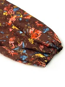 Linhara CURVE Blus Kasual Bermotif Musim Gugur untuk Wanita Ukuran Besar - Berwarna merah muda - View 5