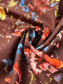 Linhara CURVE Blus Kasual Bermotif Musim Gugur untuk Wanita Ukuran Besar - Berwarna merah muda - View 4
