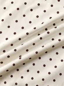 SHEIN 青少年女孩 3件波點細肩帶上衣 & 3件短褲套裝 - 彩色 - 查看 5