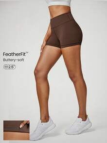 GLOWMODE 2.5" FeatherFit™ Ultra-Short Anti-Slip Biker Shorts Low Impact Casual Daily Gym  Workout - Cinnamoninspiration - View 1