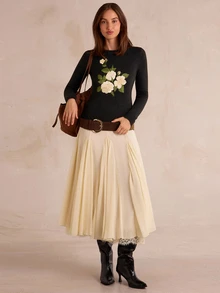 Enchnt Pre-Fall Romantic Women's Elegant Vintage Old Rose Floral ...