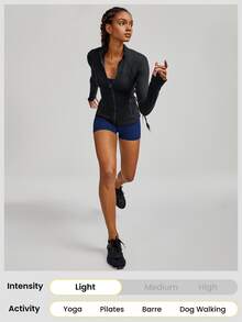 GLOWMODE 2.5" FeatherFit™ Ultra-Short Anti-Slip Biker Shorts Low Impact Casual Daily Gym  Workout - Dark Blue - View 5