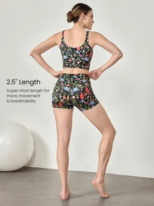 GLOWMODE 2.5" FeatherFit™ Ultra-Short Anti-Slip Biker Shorts Low Impact Casual Daily Gym Summer Workout - Multicolor - View 2