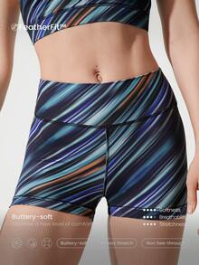GLOWMODE 2.5" FeatherFit™ Ultra-Short Anti-Slip Biker Shorts Low Impact Casual Daily Gym Summer Workout - Multicolor - View 4