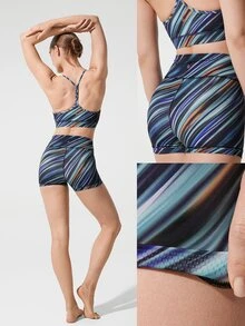 GLOWMODE 2.5" FeatherFit™ Ultra-Short Anti-Slip Biker Shorts Low Impact Casual Daily Gym Summer Workout - Multicolor - View 5