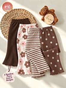 2PCS Baby Girls Bottoms - White - View 2