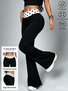 StreetHx Seamless Knit Women's Sports Pants - Black - View 3