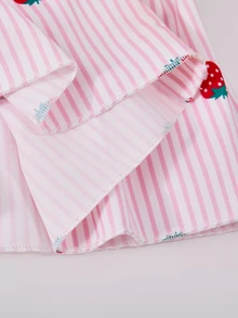 SHEIN Tween Girl) Tank Top Bow Button Long Pants Beach Holiday Family Matching Vacation 2 Pieces Set Pink And Red Summer Cute Tropical - Pink - View 6