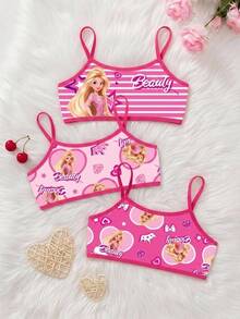 Set 3 Potong Celana Dalam Anak Perempuan Remaja Lucu Minimalis Ramah Kulit Lembut untuk Masa Pertumbuhan Siswa - Putih - View 1