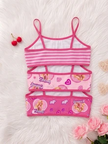 Set 3 Potong Celana Dalam Anak Perempuan Remaja Lucu Minimalis Ramah Kulit Lembut untuk Masa Pertumbuhan Siswa - Putih - View 2