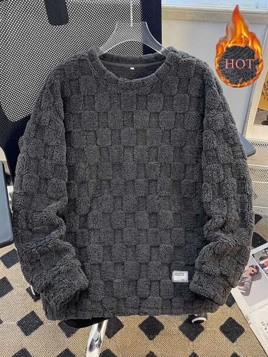 Comfylo Plus Size Women's Warm Tops For Autumn/Winter Fall Formal Home Wear Grey Casual Elegant - Grey - View 1