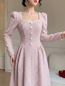 Modelyn Women Midi Dresses - Baby Pink - View 7