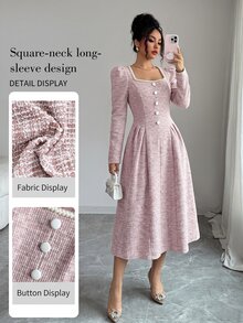 Modelyn Women Midi Dresses - Baby Pink - View 10