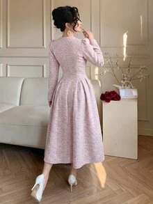 Modelyn Women Midi Dresses - Baby Pink - View 2