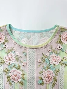 Breezaya Women's Autumn Casual Floral Print Shirt - Multicolor - View 3