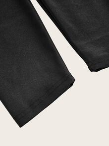 Slaydiva Plain Basic Women's Casual Outdoor Leggings - Black - View 6