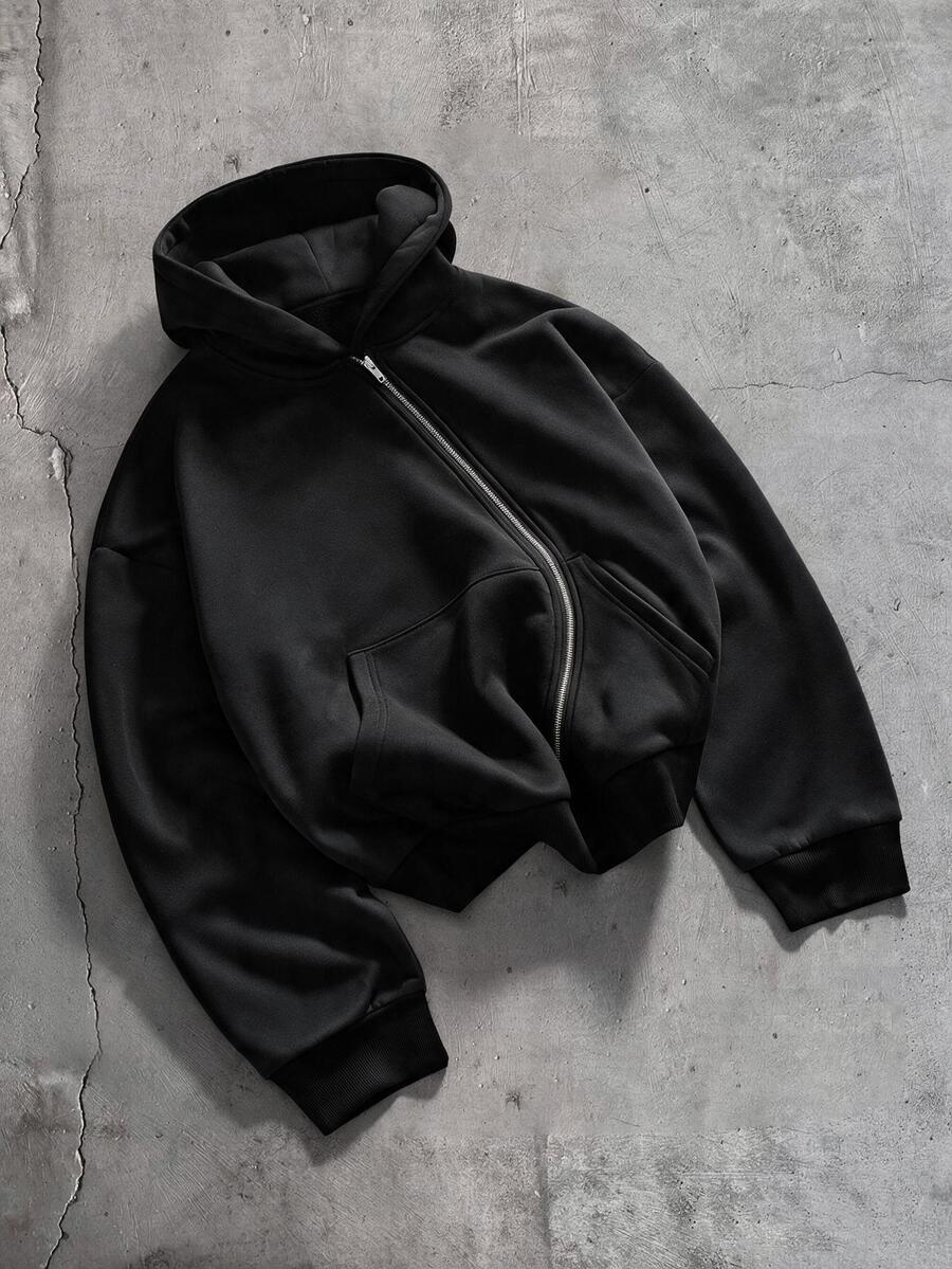 AXEPEAK Men's Sports Casual Vacation Street Fashion Hoodie - Black - View 1