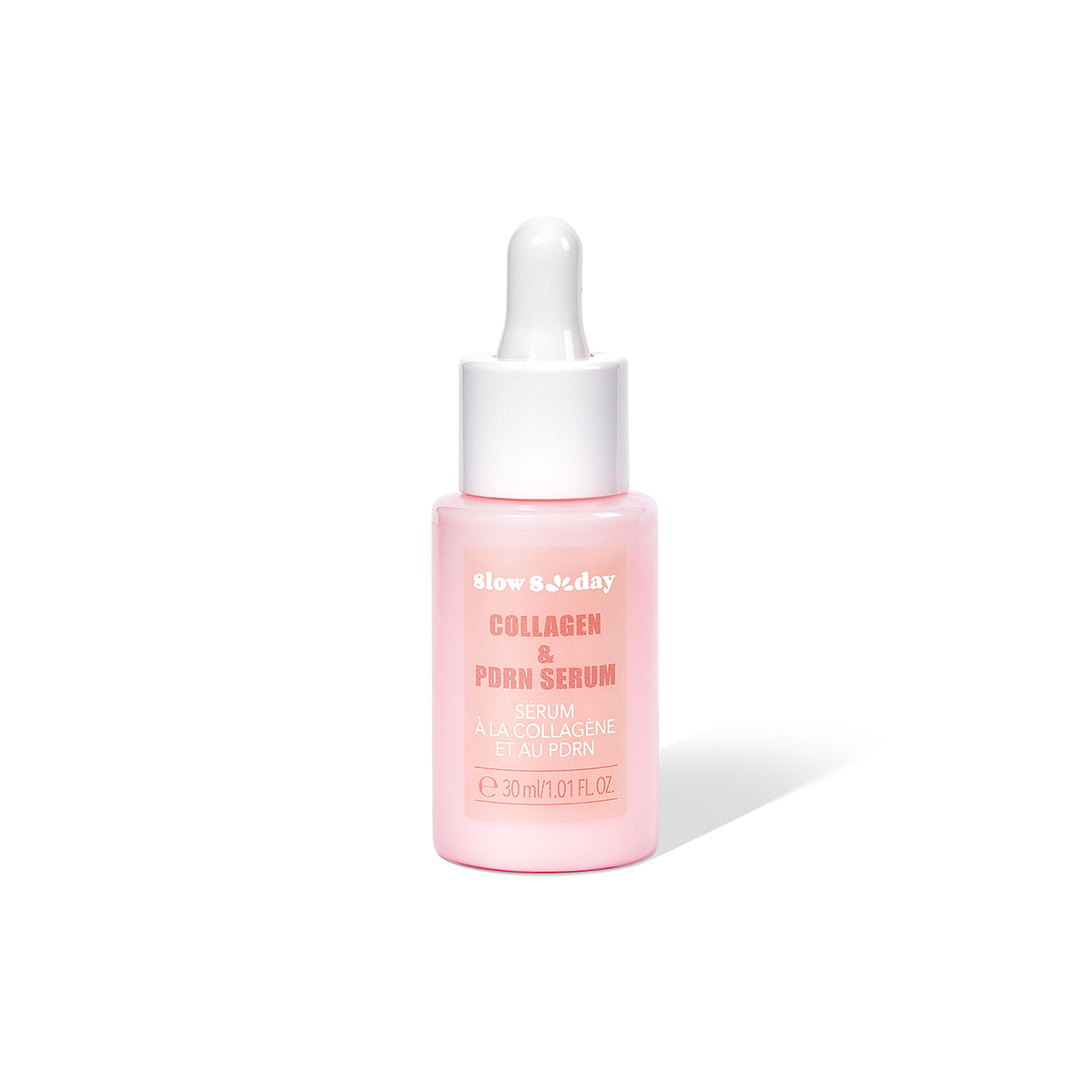 Shein Pink/Salmon Slow Sunday Collagen & Pdrn Serum, Glow Serum, With Collagen & Niacinamide & Dna Pdrn, Smoothing & Firming & Brightening, For A Plump & Dewy Glow, Ideal For Pre-Makeup, Korean Skincare, For Fall & Winter, Halloween & Christmas