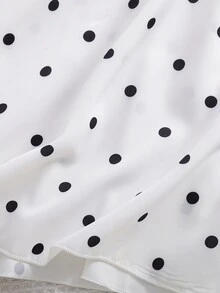 Elladie kids 女童白色2件套秋季半高領長袖上衣與高腰A字裙 親子款 適合日常穿著、戶外、生日 - 黑色 - 查看 11