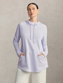 Activina Women's Solid Color Casual Daily Travel Sports Sweatshirt - Purple - View 5