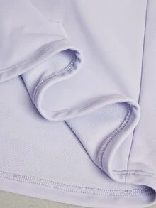 Activina Women's Solid Color Casual Daily Travel Sports Sweatshirt - Purple - View 2