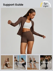 GLOWMODE Shorts deportivos para mujer - Canelainspiracion - Ver 5