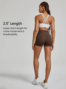 GLOWMODE Shorts deportivos para mujer - Canelainspiracion - Ver 2