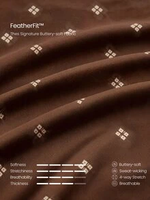 GLOWMODE 2.5" FeatherFit™ Ultra-Short Anti-Slip Biker Shorts Low Impact Casual Daily Gym  Workout - Brown - View 4