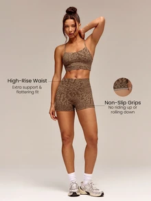 GLOWMODE 2.5" FeatherFit™ Ultra-Short Anti-Slip Biker Shorts Low Impact Casual Daily Gym  Workout - Multicolor - View 3