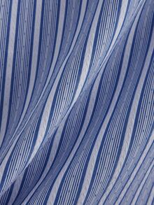 Core Aspect EN:Men Camp Collar Linen Look 2 Pieces Set 2026 Spring Summer Blue White Striped Shirt Drawstring Off - Multicolor - View 6