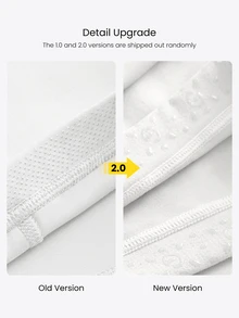 GLOWMODE 4.3" FeatherFit™ Crossover Anti-Slip Biker Shorts With Built-In Seamless Shorts Low Impact Yoga Pilates Daily Gym - White - View 9