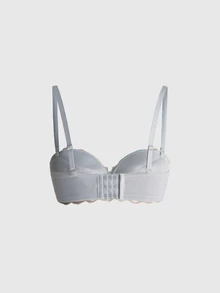 Sweetness Ladies Push-Up Lace Floral Backless Strapless Bra For Small Bust [For Flat Chest], Cool Light Blue - Blue - View 2