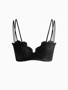 ROMWE Kawaii Women Bras & Bralettes - Hitam - View 1