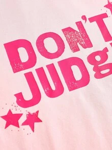 Y2Kool Babi Basques Pale Pink Slogan Y2K Style Cropped Fitted Round Neck T-Shirt For Women, Suitable For Summer, Vacation, Gathering, Party, Daily Wear Casual - Baby Pink - View 3