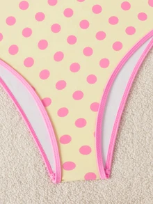 SHEIN Swim 春夏女款格紋細肩帶連身泳衣，適合海灘度假 - 彩色 - 查看 6