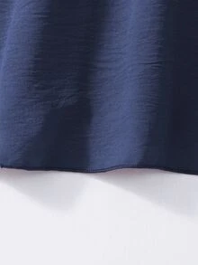 SHEIN 少女秋季溫柔風簡約鄉村可愛花卉印花長袖套頭洋裝 寬鬆版型 優雅拍照度假約會休閒派對穿搭 - 藍色 - 查看 7