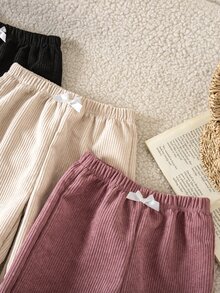 SHEIN 3件裝女童運動長褲 - 彩色 - 查看 4