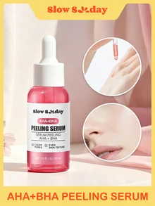 SlowSunday AHA + BHA Peeling Serum, With Lactobionic Acid & Salicylic Acid, Precisely Targeting Dullness, Roughness, Blemishes, Exfoliating, Suitable For Oily Skin, Suitable For Fall & Winter, Autumn Essential, Y2K, Halloween & Christmas - Clear - View 1