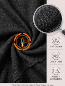 Innovista Innovista Women's Long Sleeve Fleece Lined Loose Sports Top, Casual, Fall, Winter, Autumn, Gym, Workout, Running, Yoga, Fitness, Athletic, Training, Activewear - Black - View 5