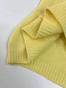 StreetHx Women's Casual Versatile Street Style Daily Cool Hooded Pullover Sweater, Autumn/Winter - Pale Yellow - View 8