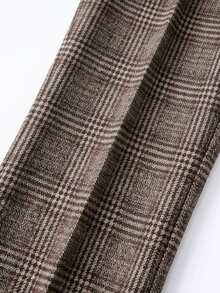 GlowEve Women's Autumn Plaid Elegant Flare Leg Pants - Multicolor - View 4