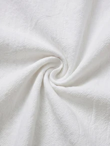 SHEIN CURVE+ Plus Size Women's White Casual Versatile Semi-Transparent Hooded Short Jacket With Drawstring And Roll-Up Long Sleeves, New Autumn/Winter Style Fall - White - View 3