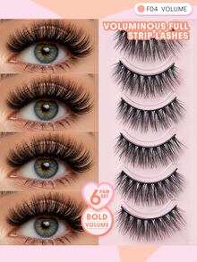 SHEGLAM Flutter Flirt Volume Full Strip Lashes Brand Beauty Cosmetic Makeup For Women And Girls - Black - View 1